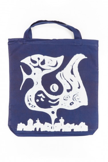 Nákupní taška - Kohout modrotisk