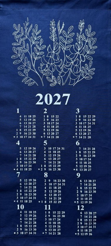 Modrotiskový kalendář 2027